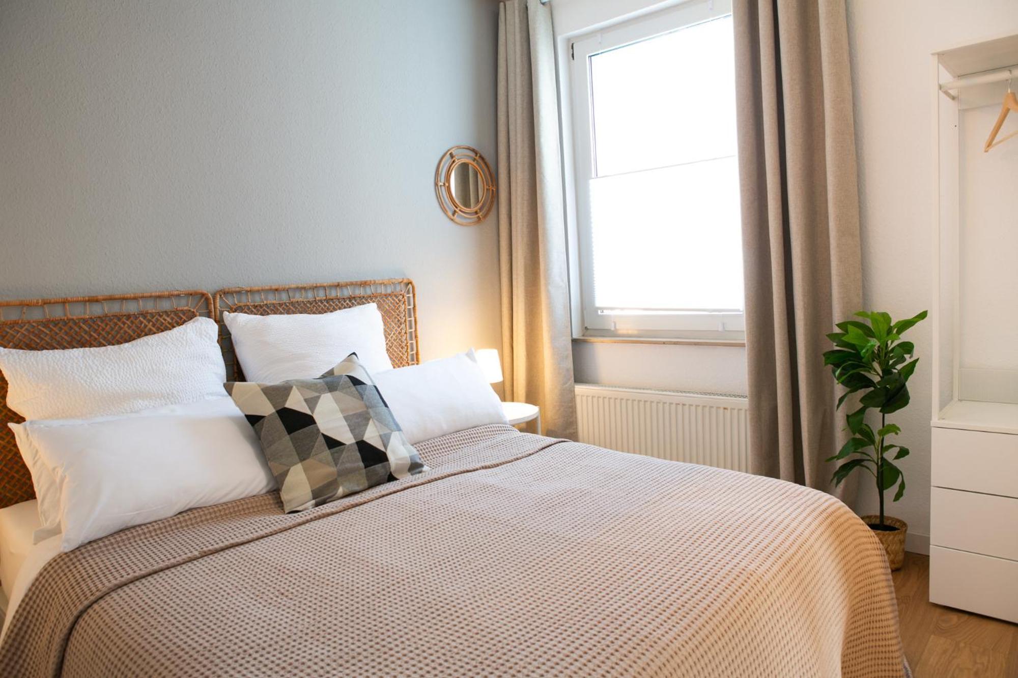 2 Zimmer, Bett Und Schlafsofa, Balkon, Waschmaschine L Leipzig Ngoại thất bức ảnh