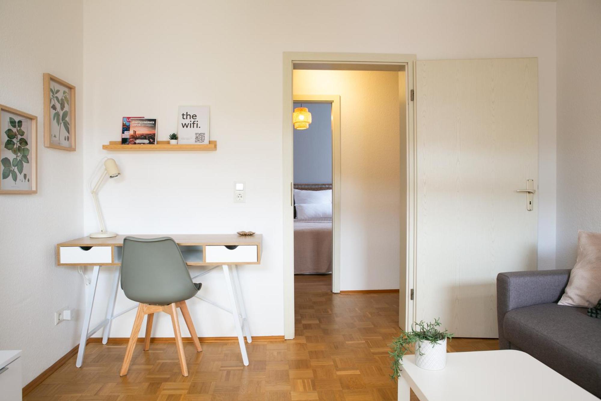 2 Zimmer, Bett Und Schlafsofa, Balkon, Waschmaschine L Leipzig Ngoại thất bức ảnh